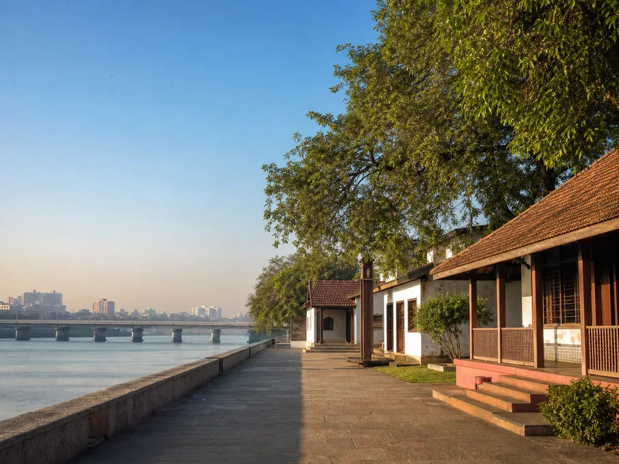 Sabarmati Ashram heritage buildings in Ahmedabad