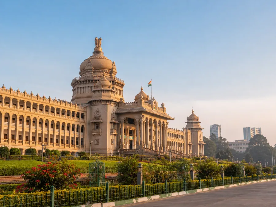 Vidhana Soudha and gardens in Bengaluru