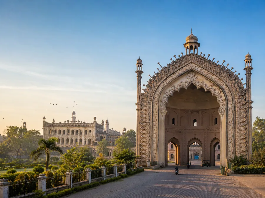 Bara Imambara and Rumi Darwaza heritage architecture in Lucknow